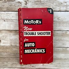 Vintage Motor’s New Troubler Shooter For Auto Mechanics Book Quick Repair Guide picture