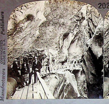 Box Canyon Ouray Colorado Photograph Keystone Stereoview Card picture