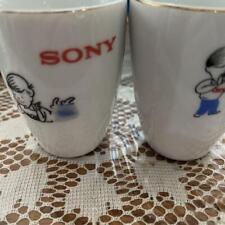 Sony Boy Teacup Set Novelty Items Showa 30's Retro Antique SONY JAPAN RARE picture
