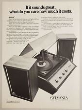 1970 Print Ad Sylvania MM12 Record Player & Air Suspension Speakers $99.95 picture