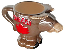 Canada Moose Red Maple Leaf Souvenir Coffee Mug picture