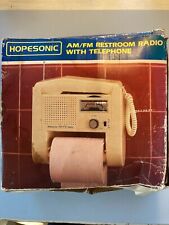 HOPESONIC am/fm Restroom Radio w/telephone. New, never used. Novelty. Gag gift picture