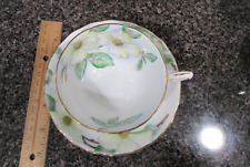 VINTAGE DOGWOOD BONE CHINA CUP & SAUCER-TUSCAN, ENGLAND picture