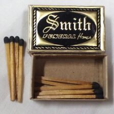 Vintage Smith Funeral Home Cigarettes Matches Matchbook Box Collectible Sweden picture