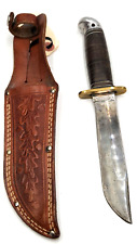 Vintage Western Boulder CO Fixed Blade Hunting Knife & Sheath  6