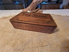 Antique The Judge Dilworth Brothers Hand Made Cigar Box EARLY & RARE picture