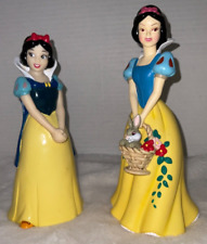 Pair of Disney Snow White Banks Vinyl Flower Basket Bunny Vtg LG1 picture