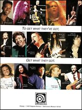 Ampeg Bass Guitar Amp advertisement Pantera Alice in Chains Van Halen Metallica picture