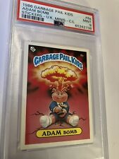 Adam Bomb 1986 GPK Series 1 Mint U.K. Mini #8A PSA 9 Checklist Back Collectable picture