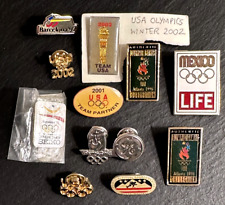 11 VINTAGE US & MEXICO OLYMPIC PINS: '92, '96, '01, '02, '08 + HIGH ALTITUDE picture