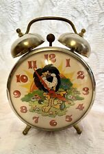 VINTAGE Wind-up Harris Bank Hubert the Lion Promotional Alarm Clock Ships Free picture