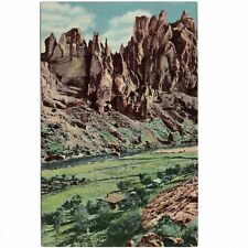 Smith Rocks Crooked River Canyon Oregon - Vintage 1953 Postcard - PC1014 picture