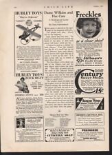 1930 HUBLEY LINDY GLIDER AIRPLANE LANCASTER TOY AVIATION LINDBERGH AD 14183 picture