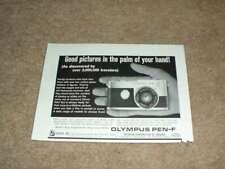 1965 Olympus Pen F Camera Ad, NICE picture