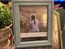 NEW/NWT~Shabby Chic Brand~8 X 10~Robins Egg Blue Frame/Distressed~Hang Or Stand~ picture