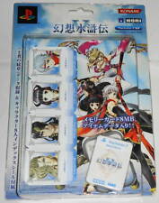PS2 Suikoden V 5 Memory Card Case Sticker set KONAMI SONY picture