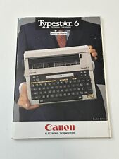 Vintage Canon Typestar 6 6II Electronic Typewriter Manual Tested Works W/ Box picture