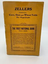 Zellers Corn Oats Wheat Table For Wagonloads Vintage 1911 Polk Ne 19-2685FL picture