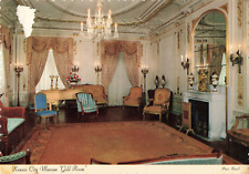 Kansas City MO Missouri, Museum Gold Room, Vintage Scalloped Postcard picture