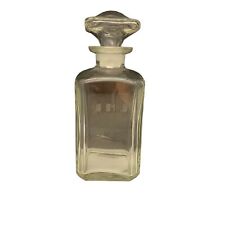 #7333 Crystal Glass Liquor Decanter J M J Vintage Square picture
