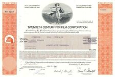 Twentieth Century-Fox Film Corporation - 1978-83 dated Entertainment Stock Certi picture