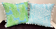 Lilly Pulitzer Decorative Pillows with Pineapples & Peacocks 19