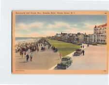 Postcard Boardwalk and Ocean Ave., Seaside Hotel, Ocean Grove, New Jersey picture