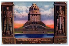 1913 Leipzig Battle Memorial Dedication Germany Posted Antique Postcard picture