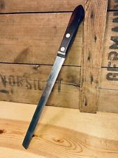 Vintage Molly Pitcher Knife 8” Blade Stainless Steel USA Wood Handle Waxed Rare picture