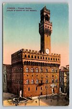 Palazzo Vecchio FLORENCE Italy Vintage Postcard A293 picture