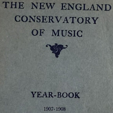 New England Conservatory Music Yearbook 1907-1908 Map Guide Program Book U222 picture