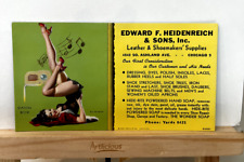 Vintage Elvgren Pinup Girl Advertising Blotter Station WOW Vintage Radio NOS picture