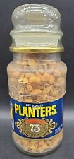Vintage 1981 75th Anniversary Planters Mr. Peanut Decanter Glass Jar Sealed  picture