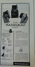 1957 Hasselblad 1000-F camera idea interchangeable magazines lenses ad picture