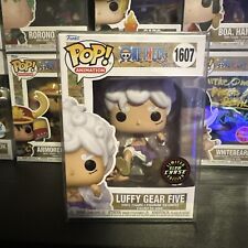 Funko Pop One Piece Luffy Gear Five 5 #1607 GITD Glow Chase w/ Protector picture