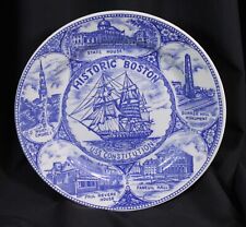 Vtg Lang Craft Plate Historic Boston USS Constitution Souvenir 9