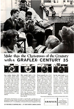 1959 Print Ad Graflex Century 35 Camera Make this the Christmas of the Century picture