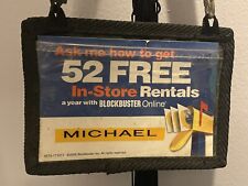 Vintage 2000’s Blockbuster Video Employee Name Tag, Lanyard, Michael, Authentic picture