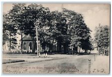 1911 Old Church Green Exterior Building Street Hackensack New Jersey NJ Postcard picture