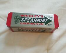 Vintage Metal Tin Wrigley's Spearmint Chewing Gum 