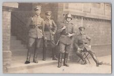 RPPC Young Handsome Male German Soldiers Outdoor Portrait Reichswehr Postcard picture