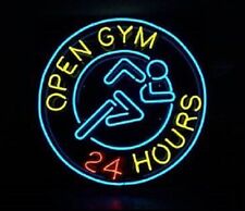 Open Gym 24 Hours Neon Light Sign Shop Wall Hanging Nightlight Artwork 24