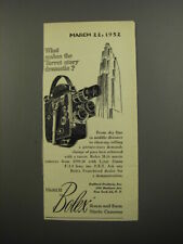 1952 Bolex Model H Movie Camera Ad - What makes the Turret story dramatic? picture