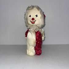 Vintage 1986 Poter Musical Wind Up Clown Doll w/ Moving Head, Freestanding WORKS picture