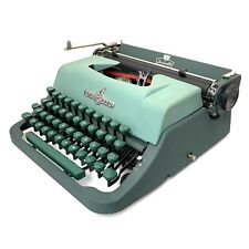 Green 1954 Underwood Jewell Typewriter w/Case Working Antique Pica Classic Vtg picture
