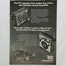 Vintage 1970's Panasonic Tech 800 Tech 1000 Portable Radio Stereo VHF Short Wave picture