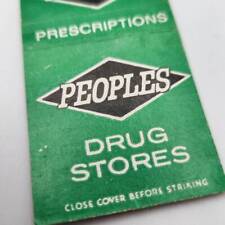 Vintage Matchcover Peoples Drug Stores Advertising picture