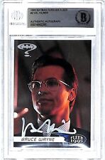 1995 Batman Forever Fleer VAL KILMER Signed Auto Card #2 Beckett BAS Slabbed picture