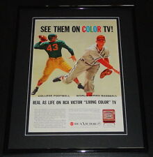 1958 RCA Victor Color TV 11x14 Framed ORIGINAL Vintage Advertisement  picture