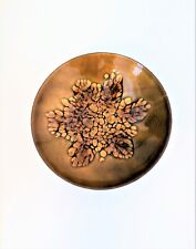 Vintage Kareka Hyannis Enamel on Copper Dish Bowl, Signed, MCM Mid-Century picture